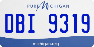MI license plate DBI9319