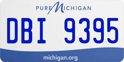 MI license plate DBI9395