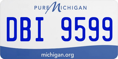 MI license plate DBI9599