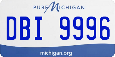 MI license plate DBI9996