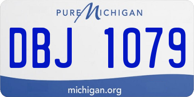 MI license plate DBJ1079