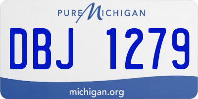 MI license plate DBJ1279