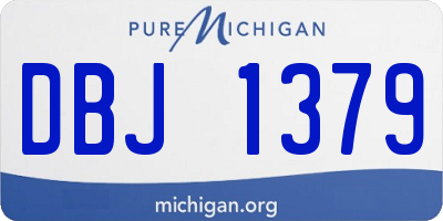 MI license plate DBJ1379