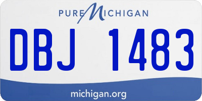 MI license plate DBJ1483