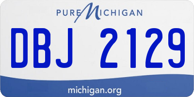 MI license plate DBJ2129