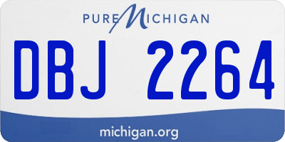 MI license plate DBJ2264