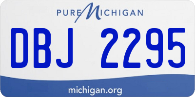 MI license plate DBJ2295