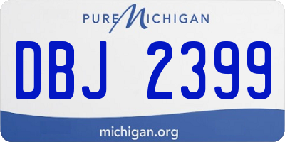 MI license plate DBJ2399