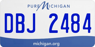 MI license plate DBJ2484