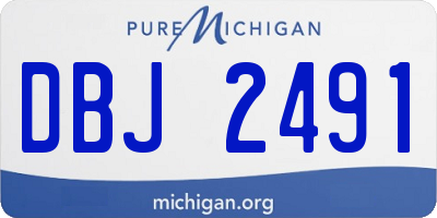 MI license plate DBJ2491