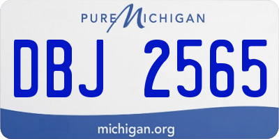 MI license plate DBJ2565