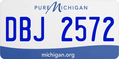 MI license plate DBJ2572