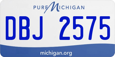 MI license plate DBJ2575