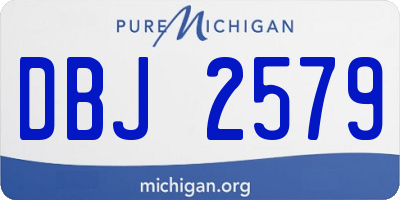 MI license plate DBJ2579