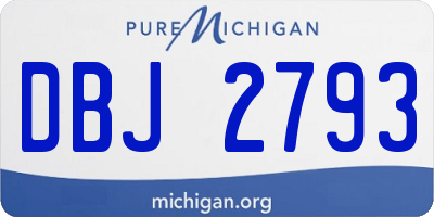 MI license plate DBJ2793