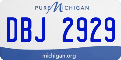 MI license plate DBJ2929