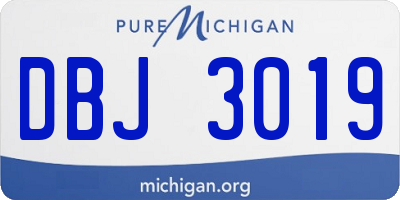 MI license plate DBJ3019