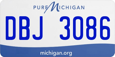 MI license plate DBJ3086