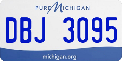MI license plate DBJ3095