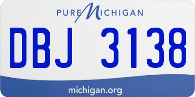 MI license plate DBJ3138