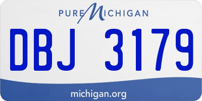 MI license plate DBJ3179