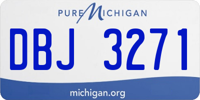 MI license plate DBJ3271