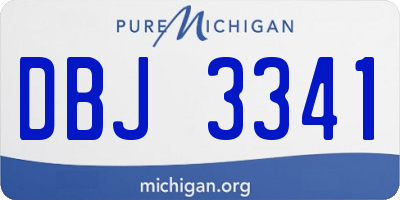 MI license plate DBJ3341