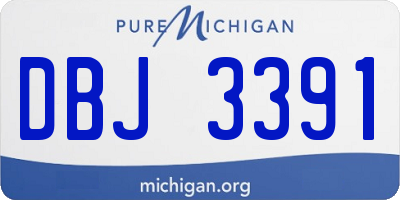 MI license plate DBJ3391