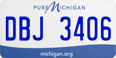 MI license plate DBJ3406