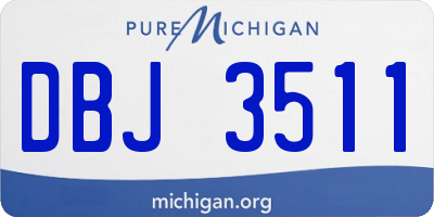 MI license plate DBJ3511