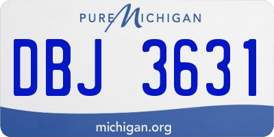 MI license plate DBJ3631