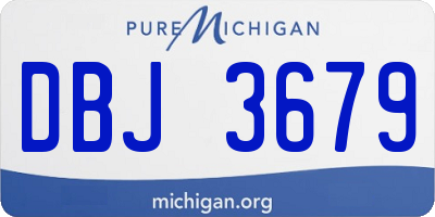 MI license plate DBJ3679