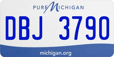 MI license plate DBJ3790