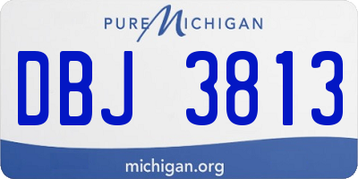 MI license plate DBJ3813