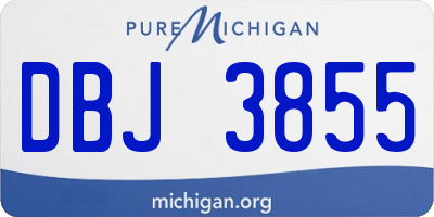 MI license plate DBJ3855