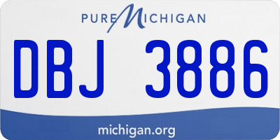 MI license plate DBJ3886