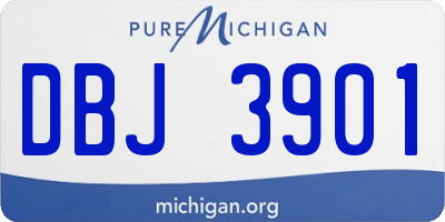 MI license plate DBJ3901