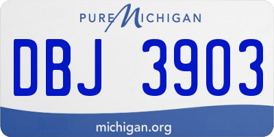 MI license plate DBJ3903