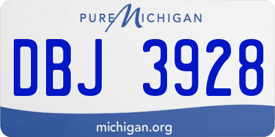 MI license plate DBJ3928