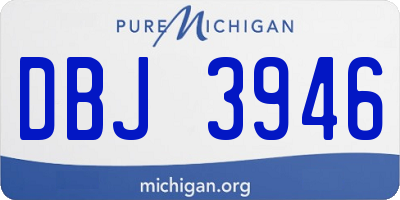 MI license plate DBJ3946