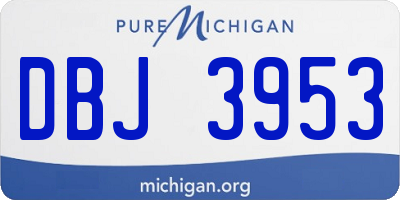 MI license plate DBJ3953