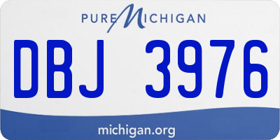 MI license plate DBJ3976
