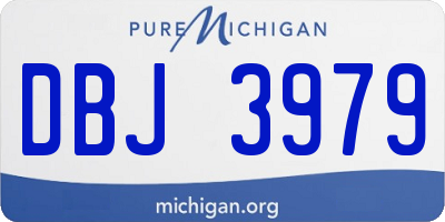 MI license plate DBJ3979