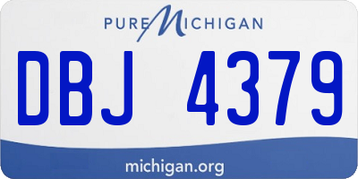 MI license plate DBJ4379