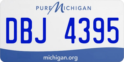 MI license plate DBJ4395