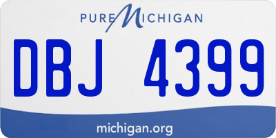 MI license plate DBJ4399