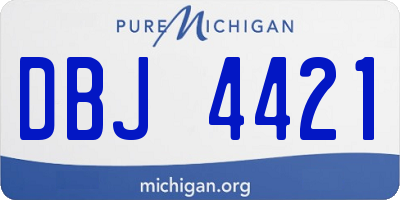 MI license plate DBJ4421
