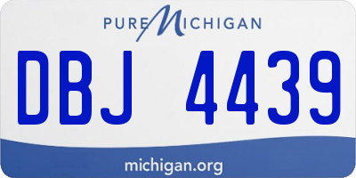 MI license plate DBJ4439