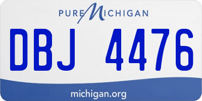 MI license plate DBJ4476