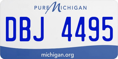 MI license plate DBJ4495
